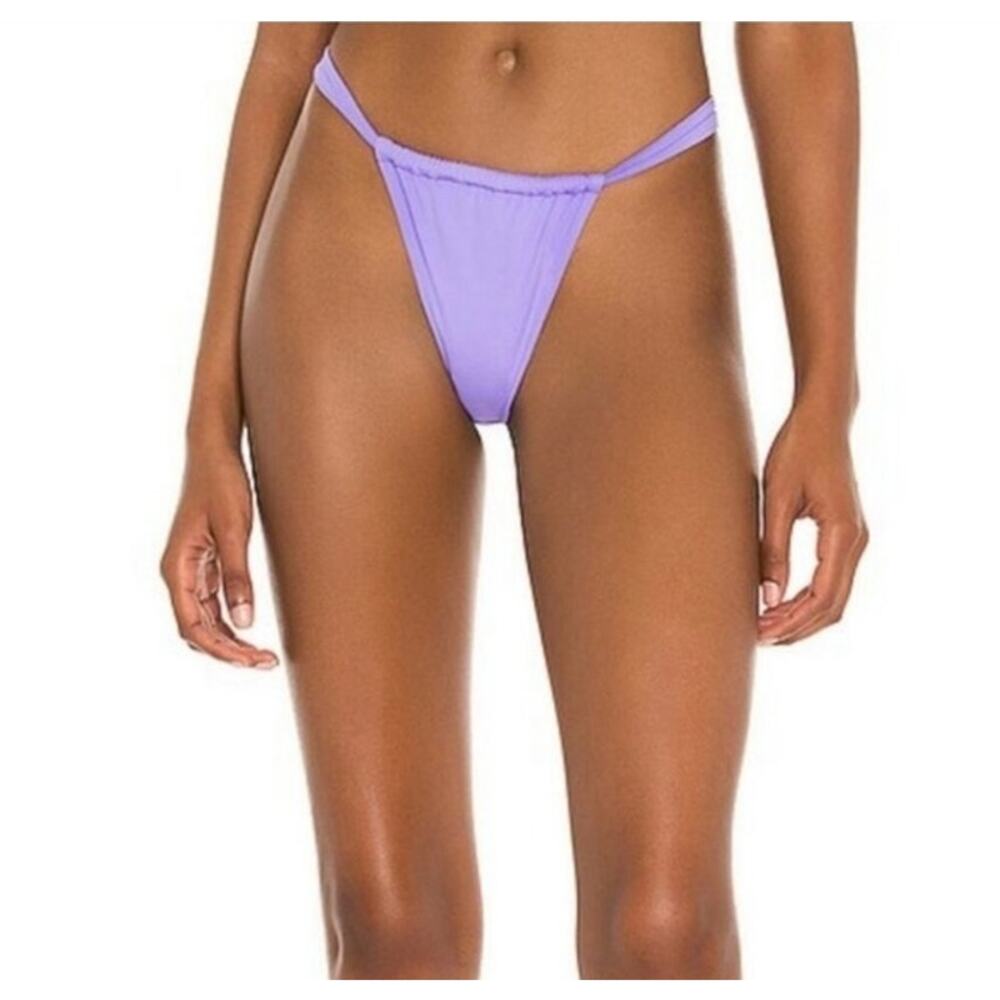 L*Space Gina Bitsy Bikini Bottom in Amethyst Purple Size Large NWOT